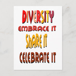 Briefkaart Embrace Diversity