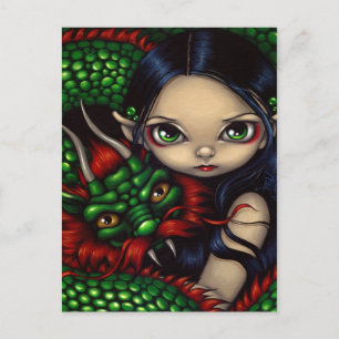 briefkaart "Emerald Guardian"