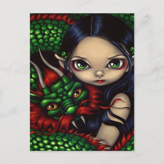 briefkaart "Emerald Guardian" (Voorkant)