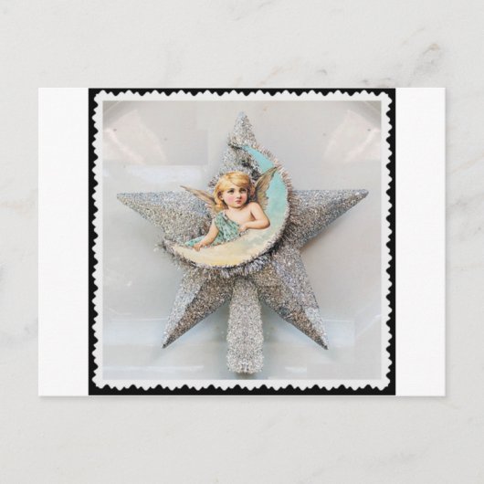 Briefkaart: engel-boomtop briefkaart (Voorkant)