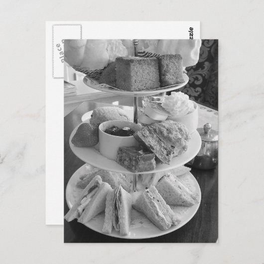 Briefkaart Engelse middag Tea (Voorkant / Achterkant)