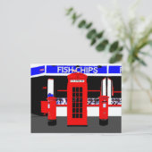 Briefkaart Engelse pictogrammen (Staand voorkant)