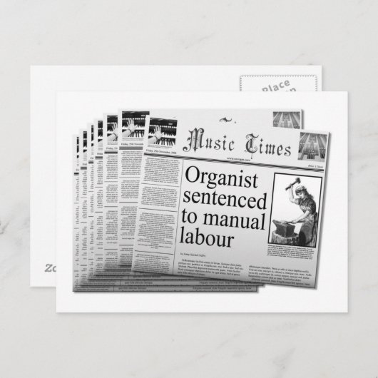 briefkaart Engelse spelling (Voorkant / Achterkant)