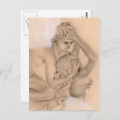 Briefkaart Eros en Psyche (Voorkant / Achterkant)