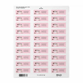 Briefkaart Etiket (Full Sheet)