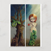 briefkaart "Eve and the Tree of Knowledge" (Voorkant)