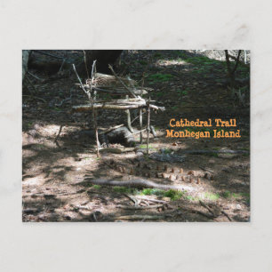 Briefkaart Fairy House Garden op Monhegan