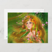 Briefkaart Fairy Summer (Voorkant / Achterkant)