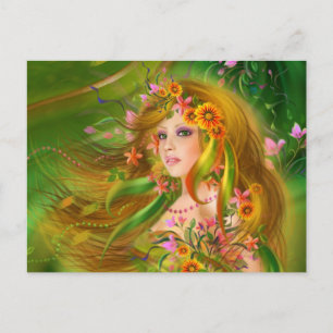 Briefkaart Fairy Summer