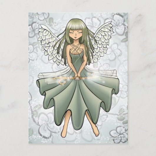 Briefkaart - Fairy Summoning Spring Design (Voorkant)