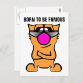 BRIEFKAART FAMOUS (Voorkant / Achterkant)