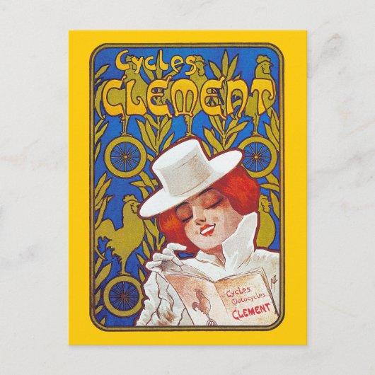 Briefkaart: Fiets Adverteren - Cycles Clement Briefkaart (Voorkant)