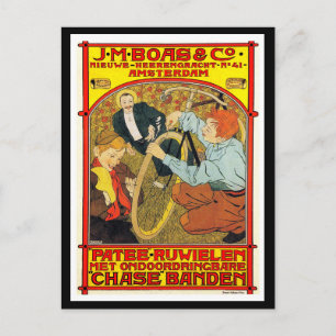 Briefkaart:  fietskunst adverteren briefkaart