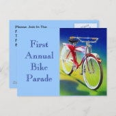 Briefkaart Fietsparade Aankondiging (Voorkant / Achterkant)
