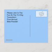 Briefkaart Fietsparade Aankondiging (Achterkant)