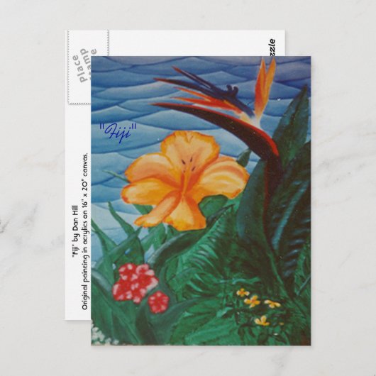 briefkaart "Fiji" (Voorkant / Achterkant)