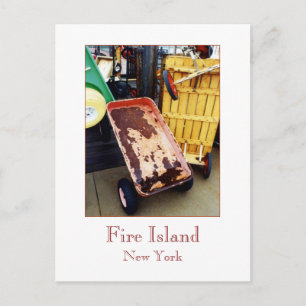 briefkaart "Fire Island Coloured Wagons"