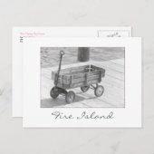 briefkaart "Fire Island Wagon" (Voorkant / Achterkant)