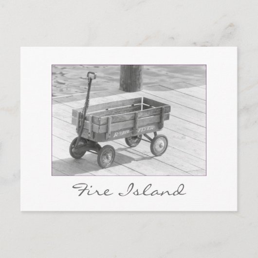 briefkaart "Fire Island Wagon" (Voorkant)