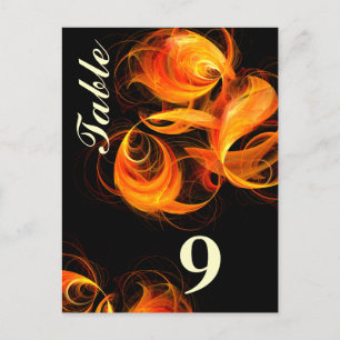 Briefkaart Fireball Table Number