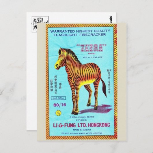 Briefkaart  Firecracker-pakket (Voorkant / Achterkant)