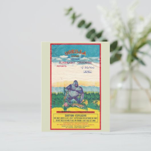 Briefkaart Firecracker-pakket (Staand voorkant)