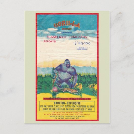 Briefkaart Firecracker-pakket (Voorkant)