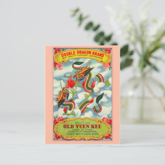 Briefkaart Firecracker-pakket (Staand voorkant)