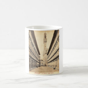 Briefkaart, Firenze-Il Portico degli Uffizi Koffiemok