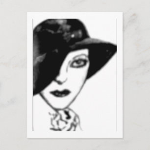  Briefkaart - Flapper