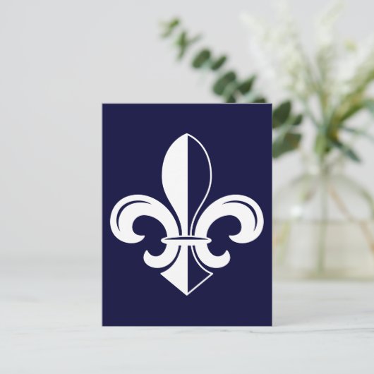 Briefkaart Fleur de Lys (Staand voorkant)