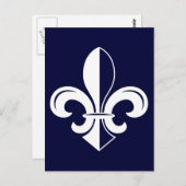 Briefkaart Fleur de Lys (Voorkant / Achterkant)