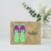 Briefkaart Flip Flop (Staand voorkant)