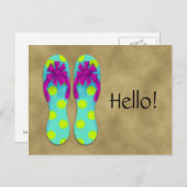 Briefkaart Flip Flop (Voorkant / Achterkant)