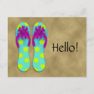 Briefkaart Flip Flop