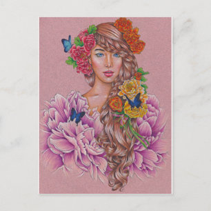 briefkaart "Flora"