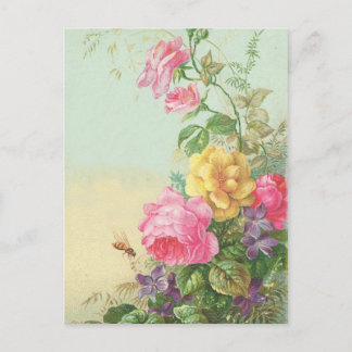 Briefkaart  Floral