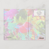 Briefkaart Floral Abstract kunstwerk (Achterkant)