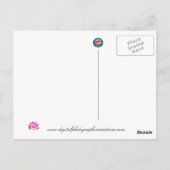 Briefkaart Floral Oranje Begonias (Achterkant)