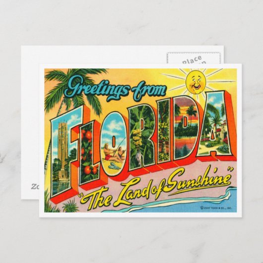 Briefkaart Florida (Voorkant / Achterkant)