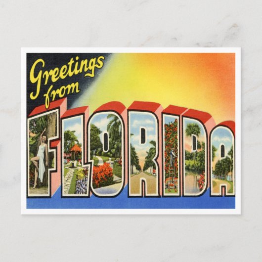 Briefkaart Florida (Voorkant)