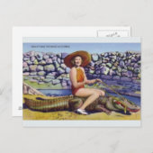  Briefkaart Florida Alligator (Voorkant / Achterkant)