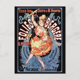 Briefkaart: Folies Bergere Briefkaart