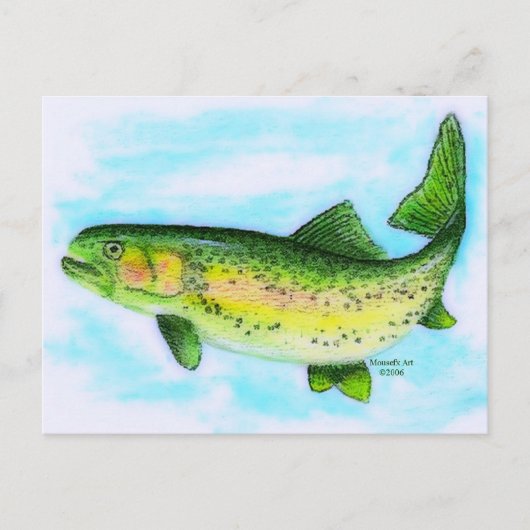 Briefkaart forel (Voorkant)