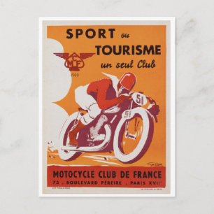 Briefkaart - Frans Poster motorfiets