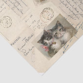 Briefkaart Frans weefselpapier Tissuepapier (Detail)