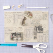 Briefkaart Frans weefselpapier Tissuepapier (Craft)