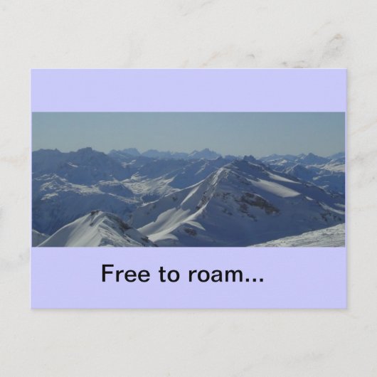 Briefkaart Franse Alpen (Voorkant)