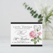 Briefkaart - Franse Rozen (Staand voorkant)