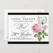 Briefkaart - Franse Rozen (Voorkant / Achterkant)